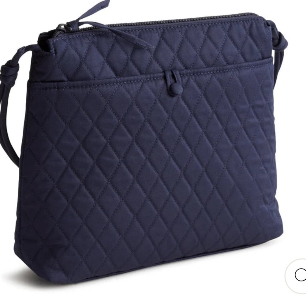 NWT Vera Bradley Quilted Crossbody Bag in Navy Zip Hipster Peacoat